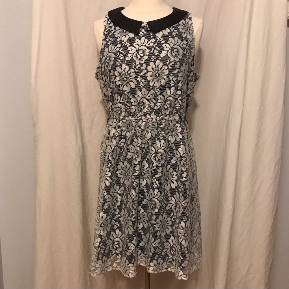 Xhilaration  White Lace Dress L